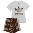 adidas Originals White Shorts Tee Set Supply