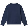 Wood Wood Navy Rod Spell Out Logo Sweatshirt Hot on Sale