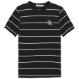 Calvin Klein Print Sunreveal Stripe T-shirt Ck Black on Sale